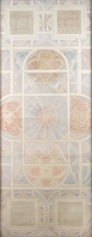 Artist Sir Thomas Monnington: Design for Bristol Council House ceiling, circa 1953